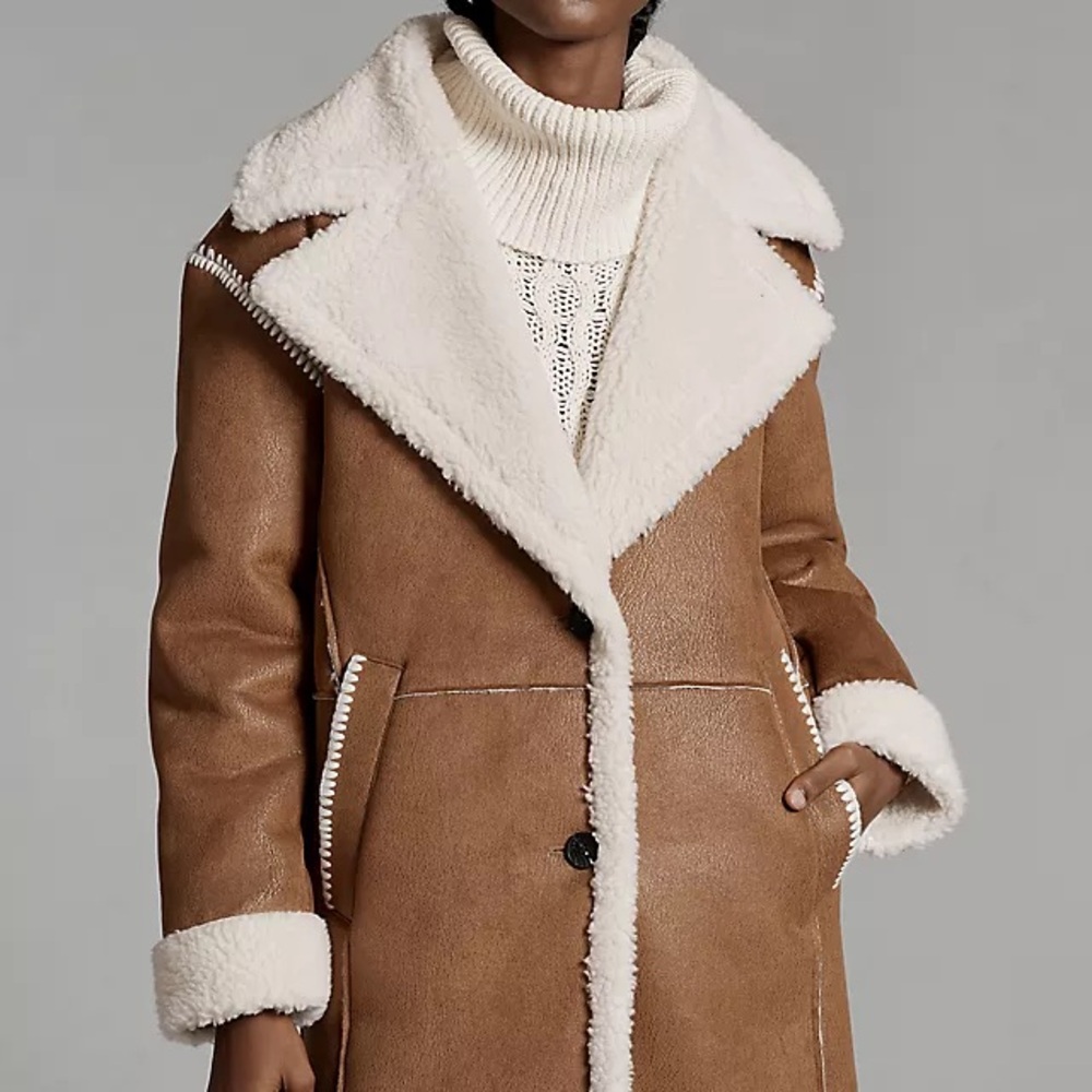 Avec Les Filles Faux-Shearling Coat